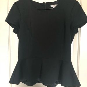 Jet black baby doll top.